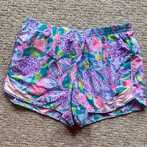 Lilly Pulitzer Pink and Blue Athletic Shorts